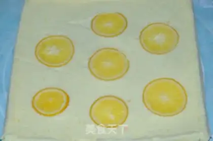 Make Orange cake roll step 11