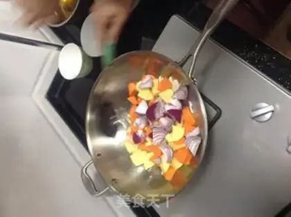 Make curry beef cover step 5