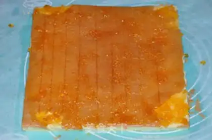 Make Orange cake roll step 13