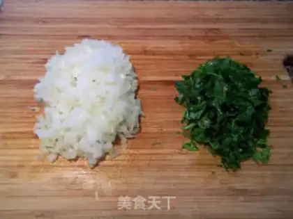 Make Fried beef cake step 1