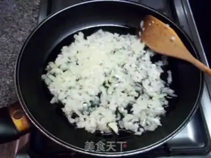 Make Fried beef cake step 2