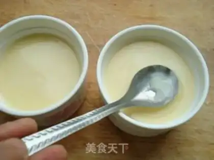 Make Milky egg pudding step 4