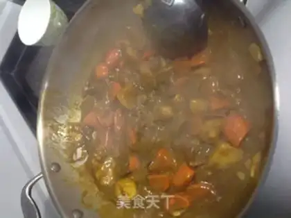 Make curry beef cover step 11