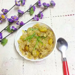 Make Chestnut fried rice step 8