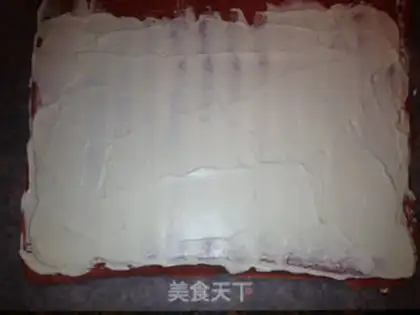 Make A red-coloured cake roll step 17