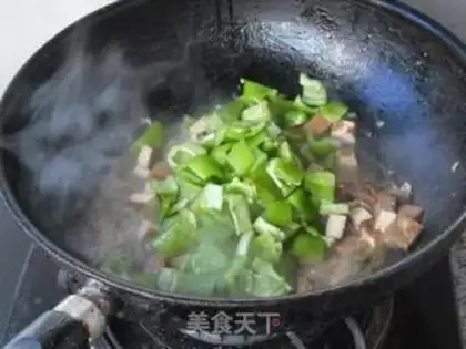 Make Pepper fried tofu step 3