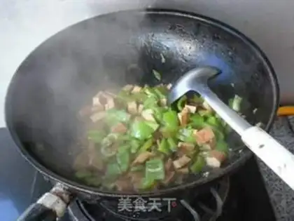 Make Pepper fried tofu step 5