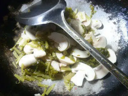 Make Snow shrimp fried mushrooms step 5