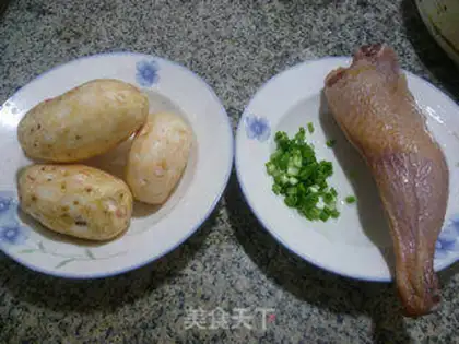 Make Cooking potatoes for chicken legs step 0