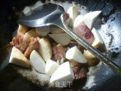 Make Cooking potatoes for chicken legs step 4