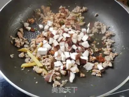 Make Tofu with meatloaf mushrooms step 8