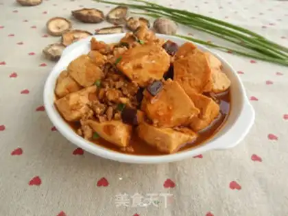 Make Tofu with meatloaf mushrooms step 12