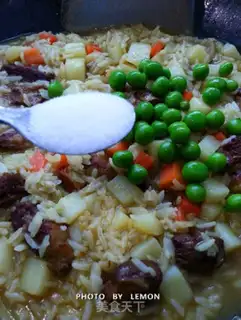 Make Curry beef rice step 11