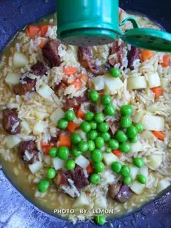 Make Curry beef rice step 12