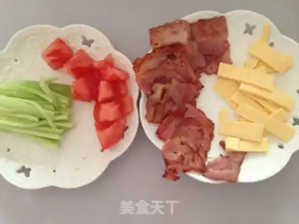 Make Bacon Cheese Tower step 1