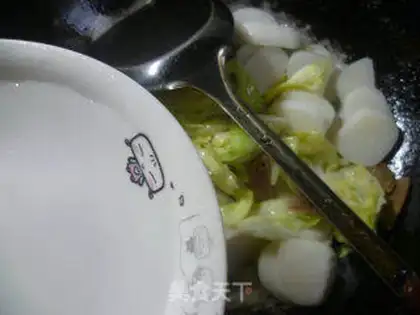 Make Hot fried rice cake step 6