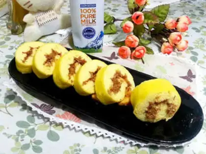 Make Meat pine cake rolls step 20