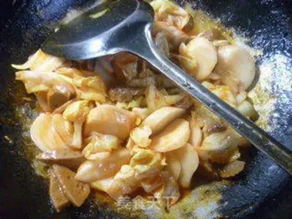 Make Hot fried rice cake step 7