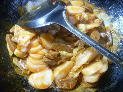 Make Hot fried rice cake step 10
