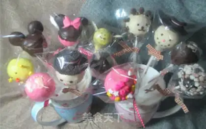 Make Lollipop cake step 24