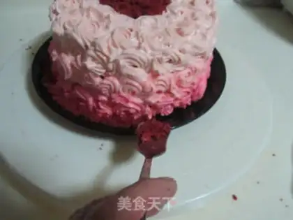 Make Red velvet cake step 22
