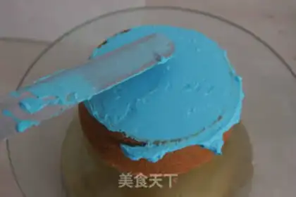 Make Princess Frozen Cake step 19