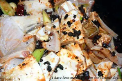Make The beans are burning fish step 5