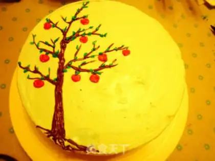 Make Autumn butter cream cake step 27