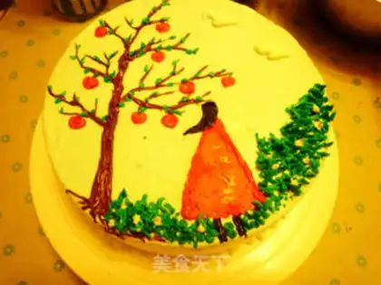 Make Autumn butter cream cake step 29