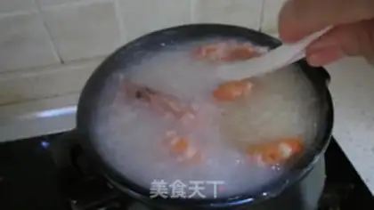 Make Shrimp congee step 4