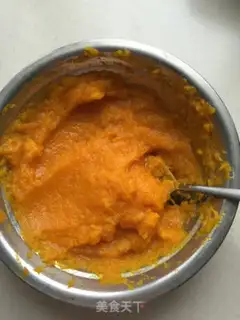 Make Pumpkin red bean toast step 1