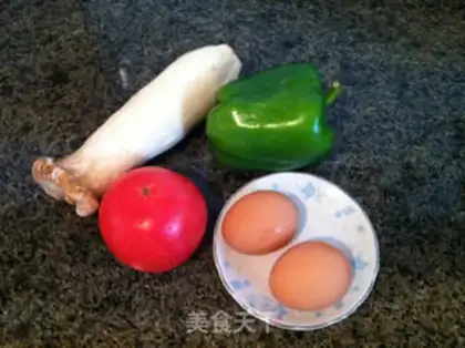 Make Eggs for the abalone tomatoes step 0