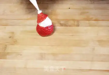 Make Strawberry Santa step 5