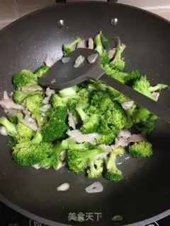 Make Shrimp broccoli step 1