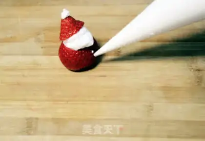 Make Strawberry Santa step 6