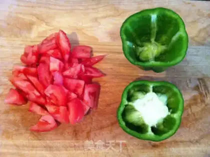 Make Eggs for the abalone tomatoes step 2
