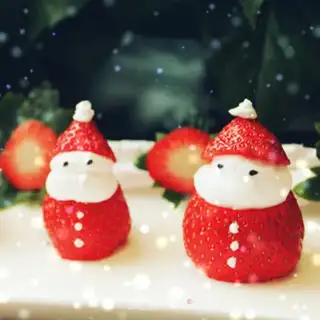 Make Strawberry Santa step 8