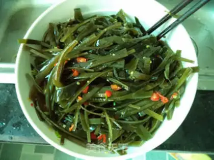 Make Hot pepper and seaweed step 5