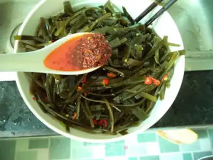 Make Hot pepper and seaweed step 6