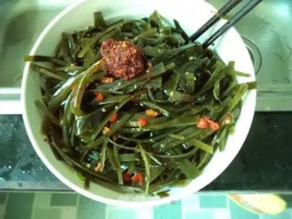 Make Hot pepper and seaweed step 7