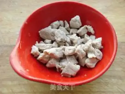 Make Vegetable thin meat congee step 3