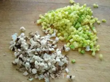 Make Vegetable thin meat congee step 7