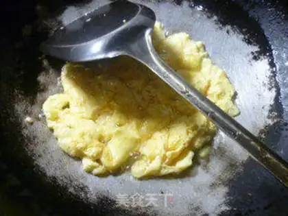 Make Green egg rice line step 4