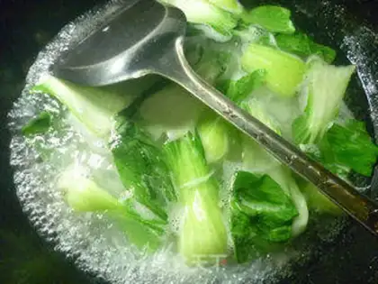 Make Green egg rice line step 6