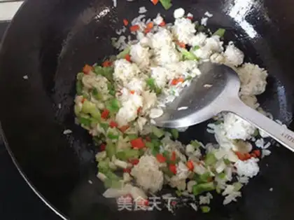 Make Pussy omelet step 2