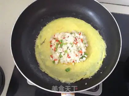 Make Pussy omelet step 5