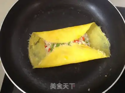 Make Pussy omelet step 6