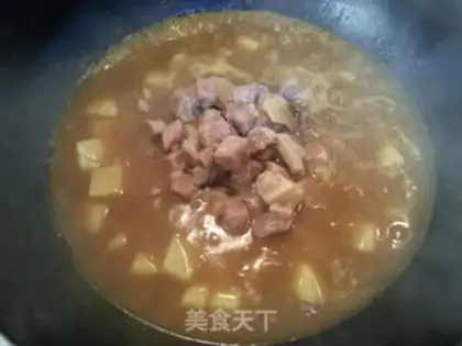 Make Curry beef stew potatoes step 7