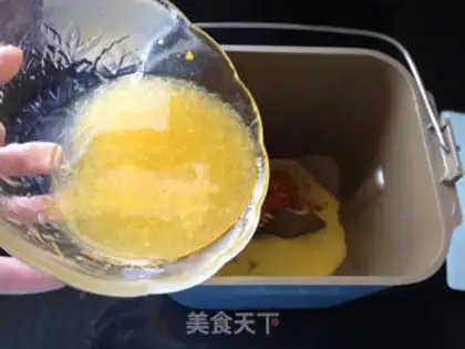 Make Orange almond braid toast step 1