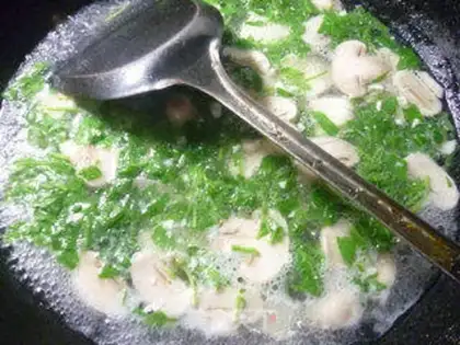 Make Scrambled mushroom tofu step 6